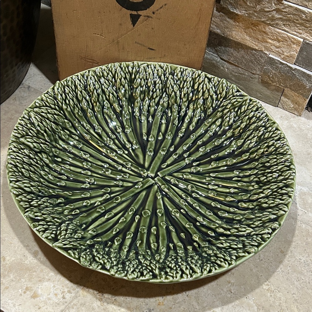 MUD PIE Ceramic Asparagus Pasta Serving Bowl